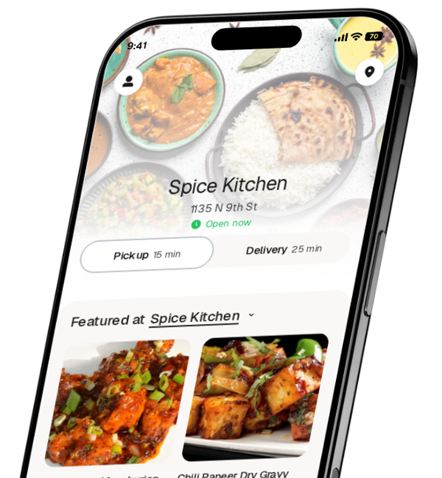Spice Kitchen app preview